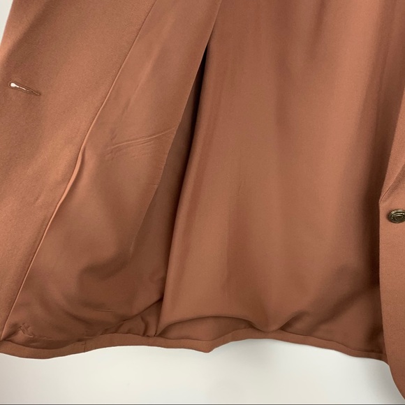 Vintage Lucia Tan One Button Embroidered Blazer - Picture 7 of 11